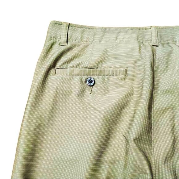 Pebble Beach Golf Tan Silicone Logo Flat Front Packets Men’s Shorts Sz 36x9 NWOT - Picture 5 of 9